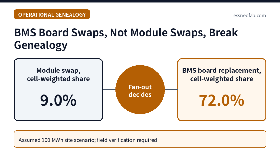BMS Board Swaps, Not Module Swaps, Break Genealogy